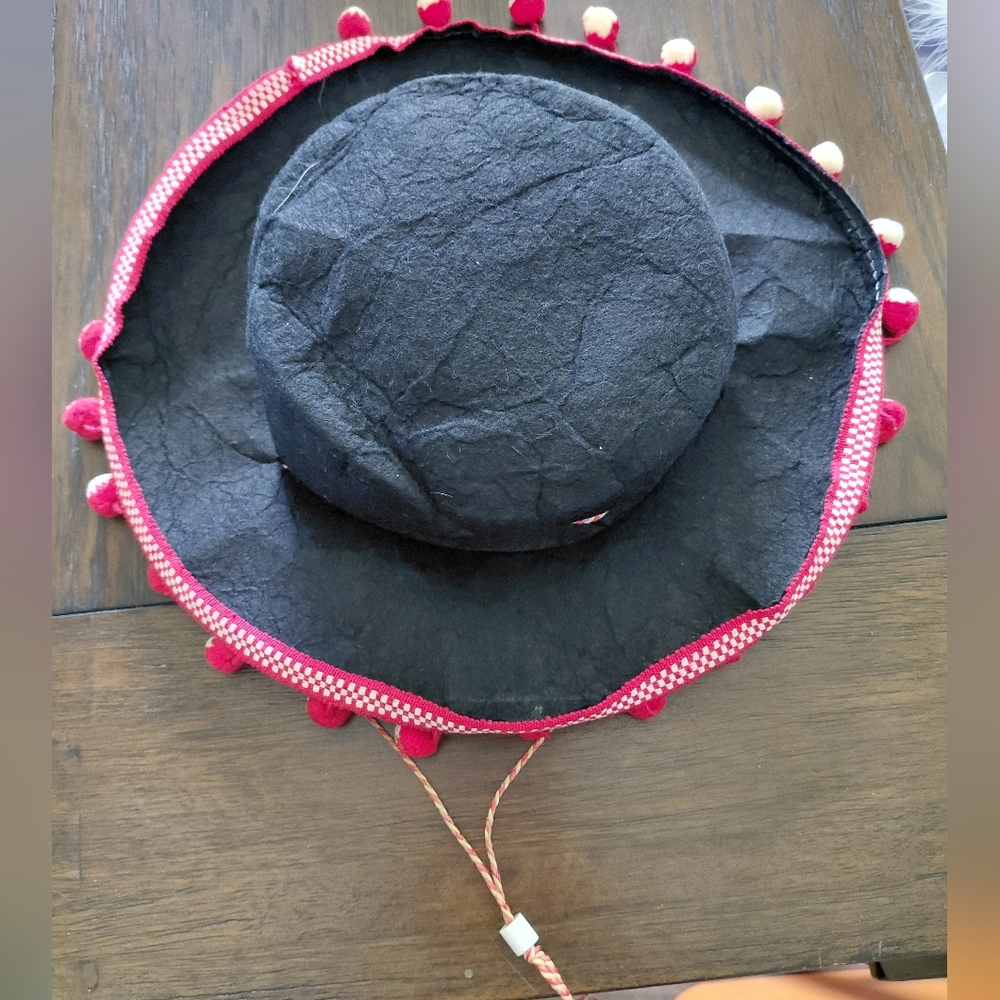 Kids Black and Red Costume Hat